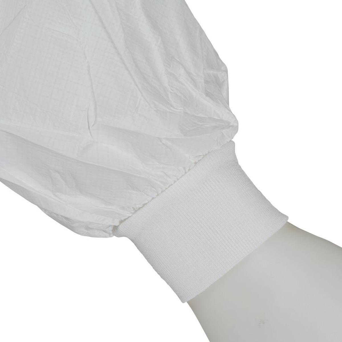 3M 4440 Abrigo, blanco, talla XL, especialmente transpirable, muy ligero, con cremallera, puños de punto