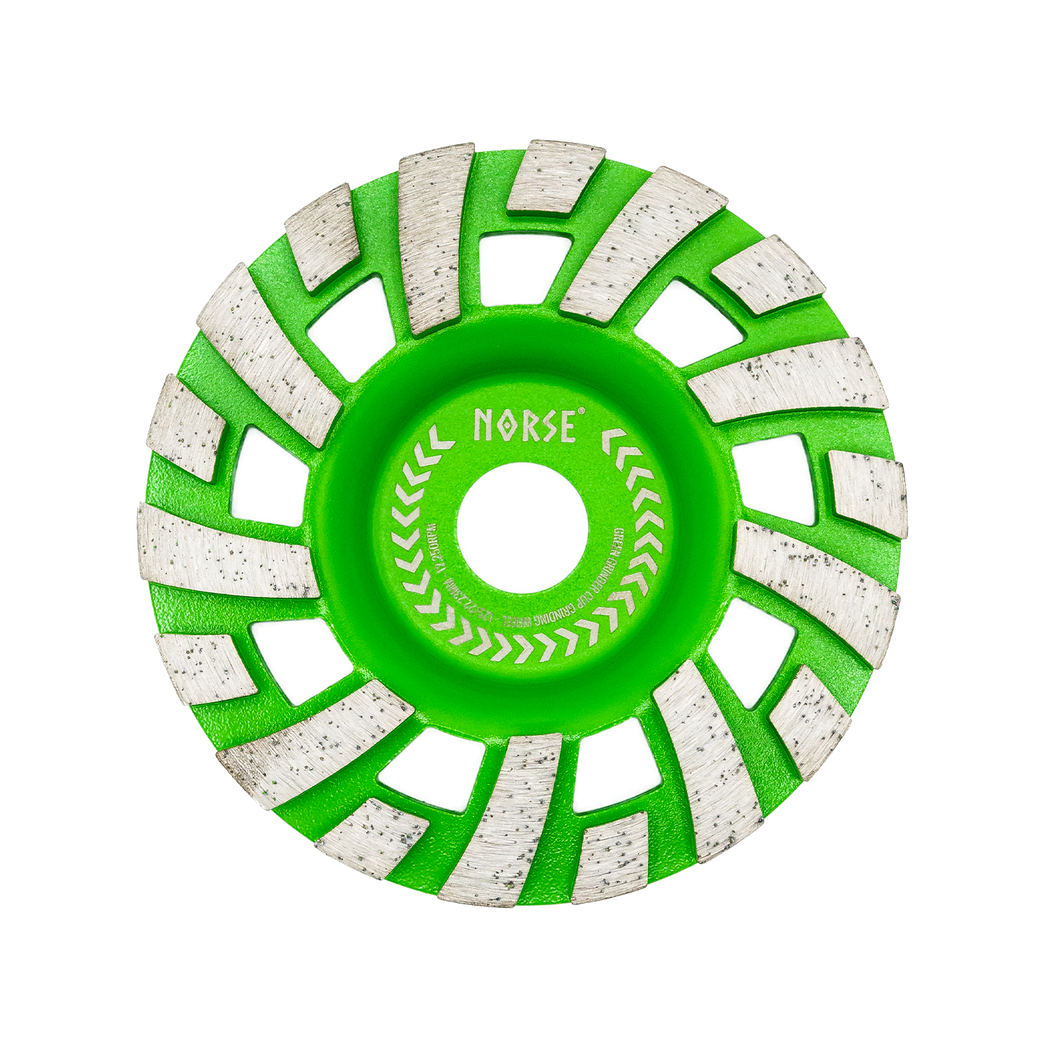 Vihreä hiomakone timanttikuppi pyörä 125mm