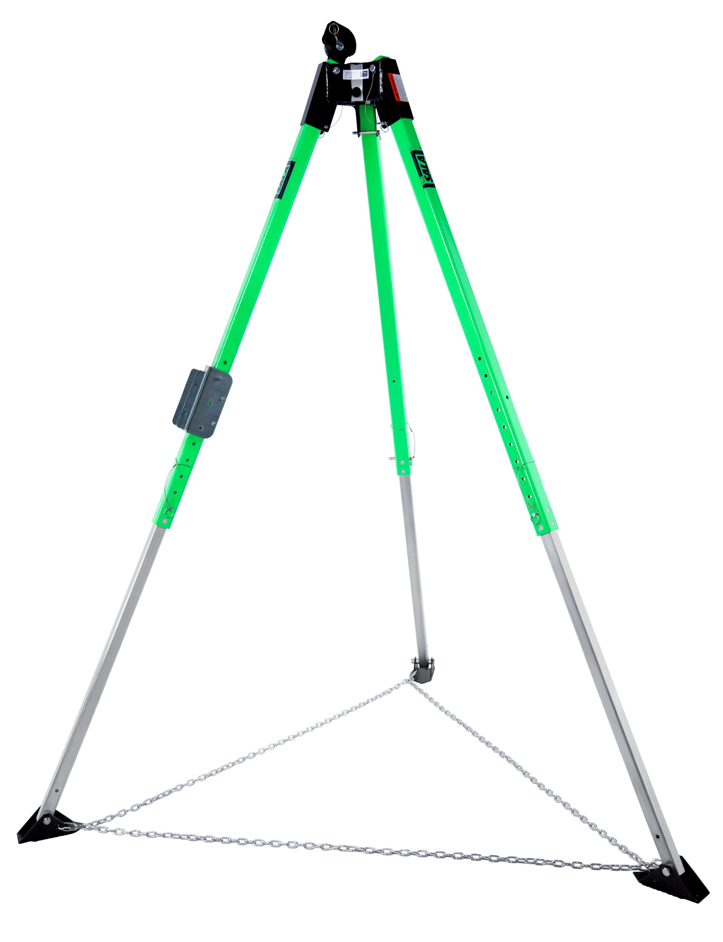 3M DBI-SALA UCT-300 tripod, telescopic legs, incl. guy chain, 1 x pulley and 1 x bracket, height: 1.50 to 2.20 m, span: 1.00 to 1.93 m, max. 3 pulleys, 3 anchor points , 2.13 m