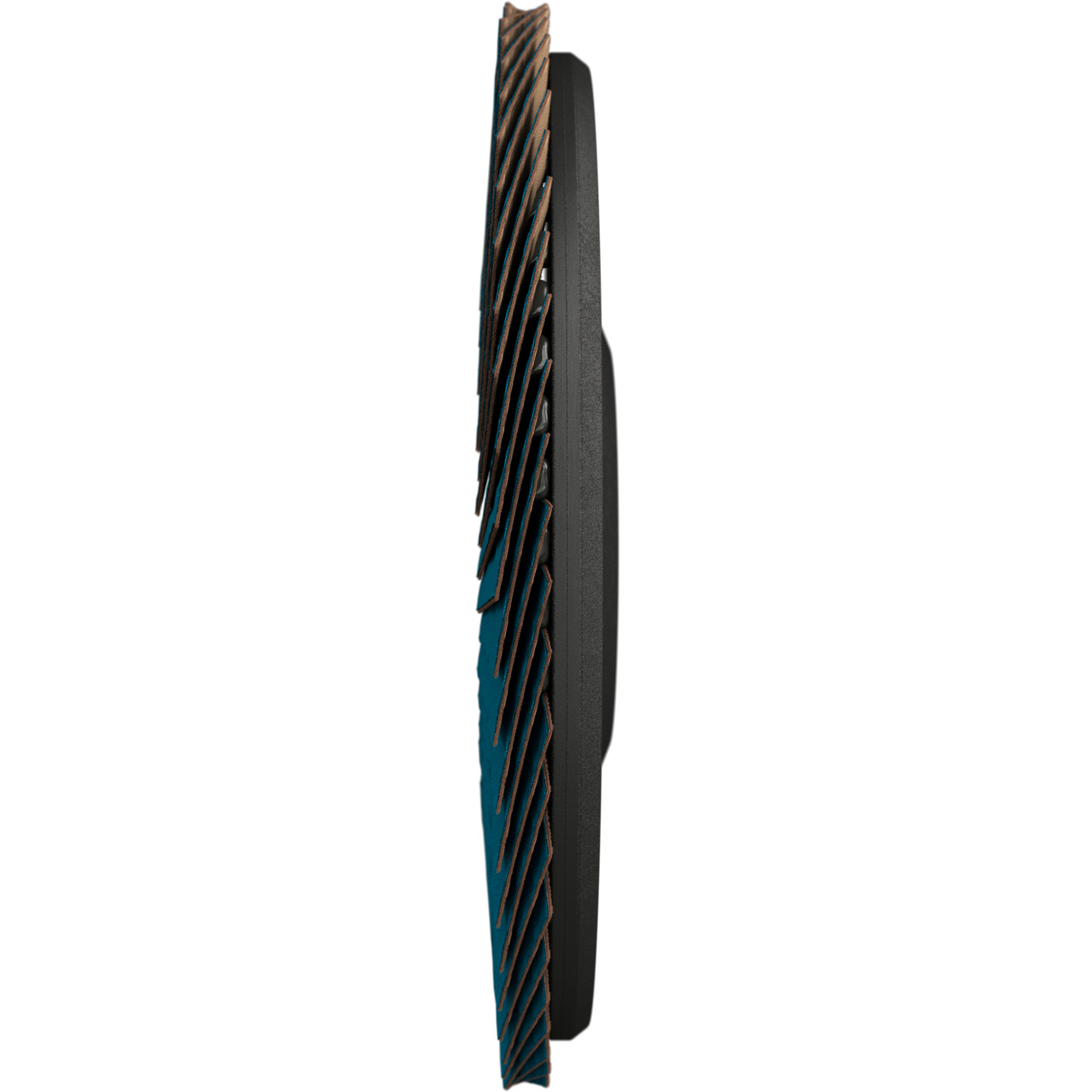 TYROLIT Fächerscheibe DxH 115x22,23 LONGLIFE für Stahl, P60, Form: 28N - gerade Ausführung (Kunststoffträgerkörper), Art. 34063394