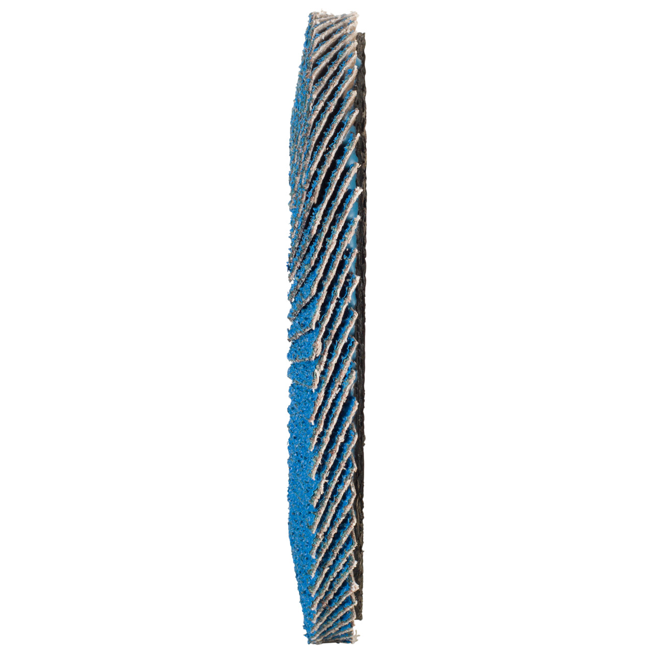 TYROLIT Fächerscheibe DxH 115x22,2 FASTCUT für Stahl & Edelstahl, P80, Form: 27A - gekröpfte Ausführung (Glasfaserträgerkörperausführung), Art. 160235