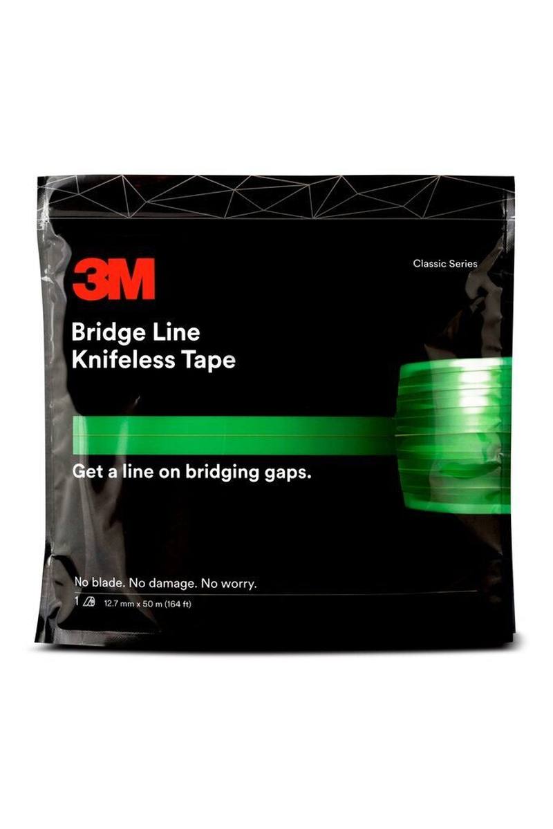 3M Cinta sin cuchillas Bridge Line Verde 12,7 mm x 50 m