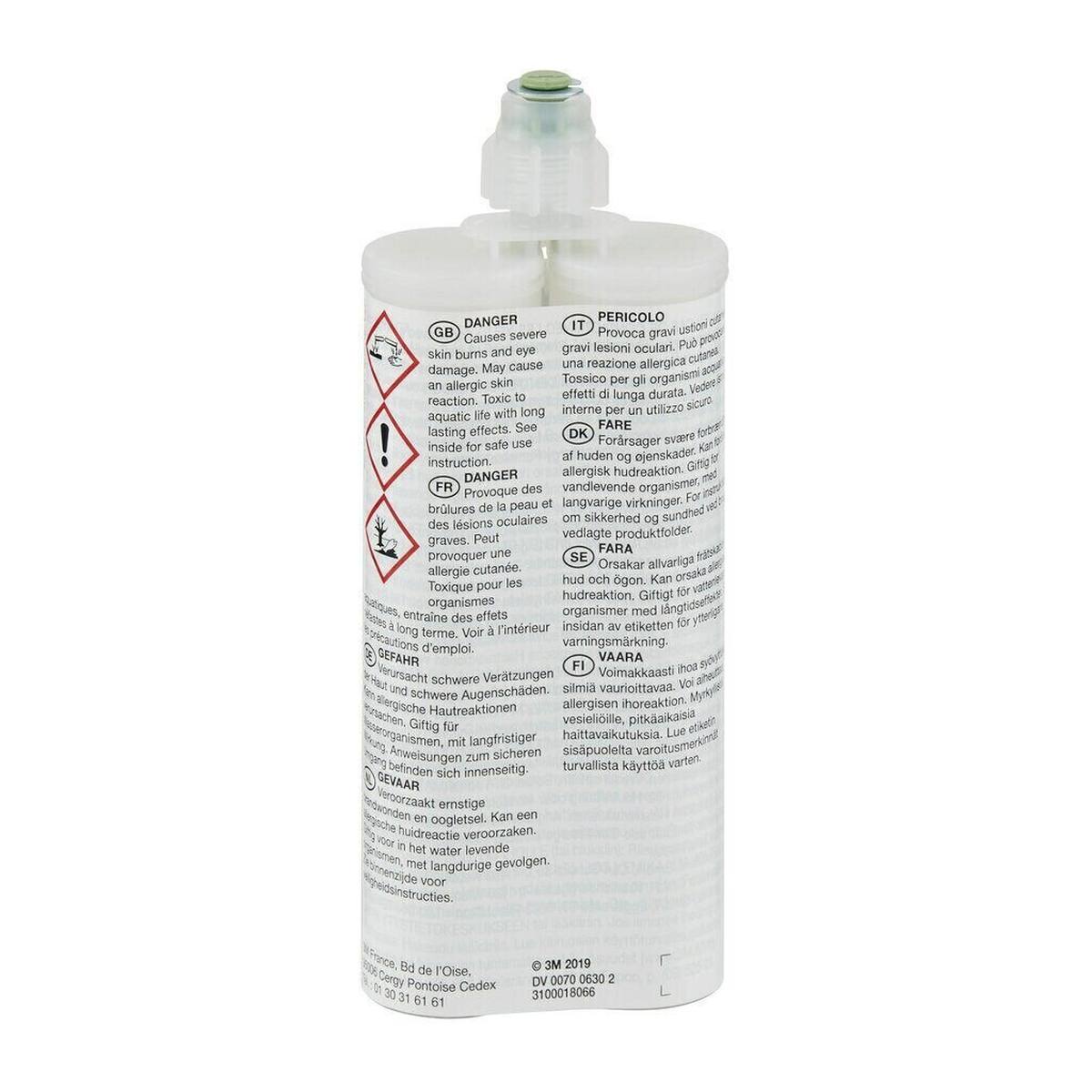 3M Scotch-Weld 2-component construction adhesive based on epoxy resin for the EPX System DP 110, translucent, 400 ml