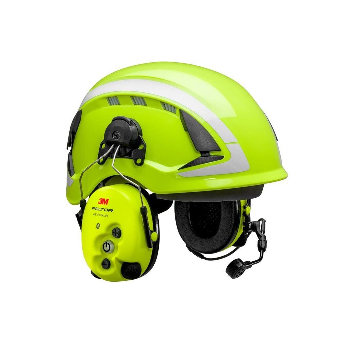 3M PELTOR Auricular de protección auditiva WS ProTac XPI, fijación al casco, Bluetooth, amarillo, MT15H7P3EWS6