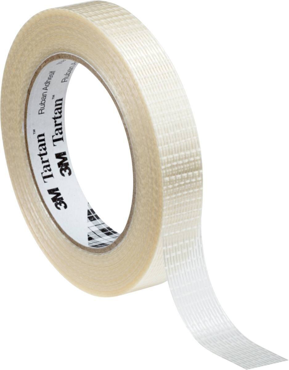 3M Tartan filament tape 8954, transparent, 19 mm x 50 m, 0.125 mm