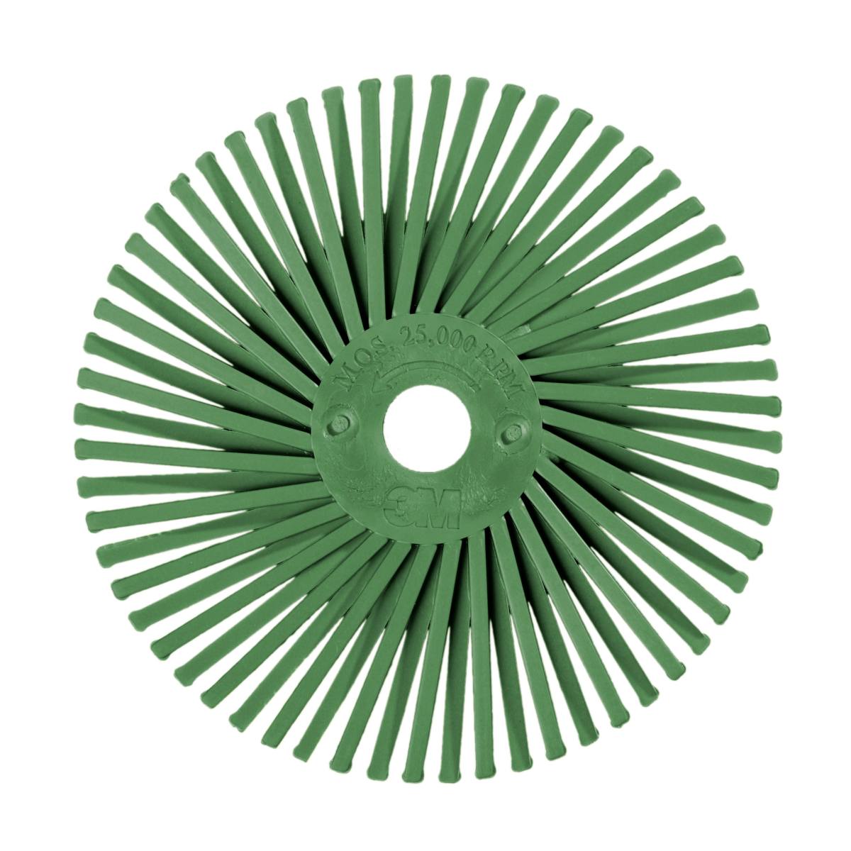 3M Scotch-Brite Segmentos radiales simples RB-ZB, verde claro, 50,8 mm, 1 micra tipo C