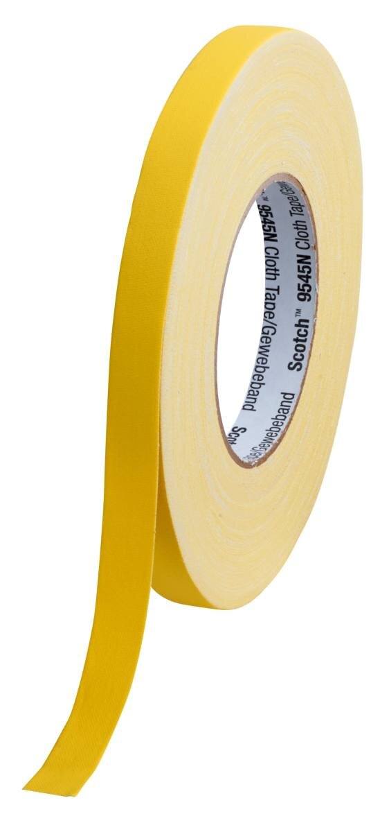 3M Scotch 9545N Impregnated fabric tape, yellow, 15 mm x 50 m, 0.3 mm