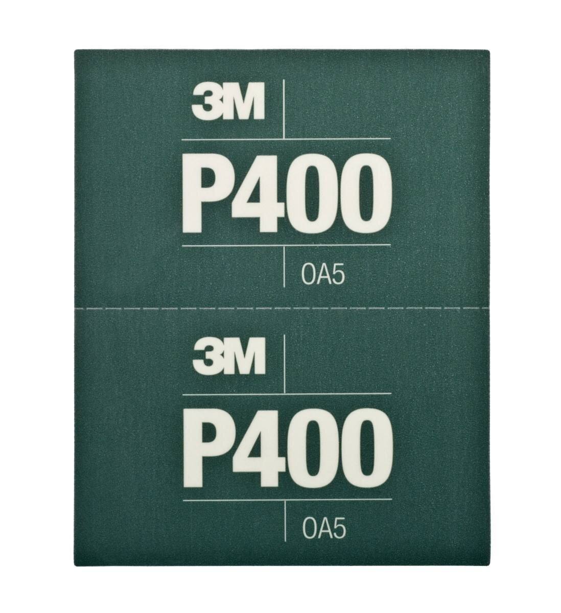  3M Hookit Joustavat hiomanauhat, vihreä, 140 mm x 171 mm, P400, 25 kpl / laatikko