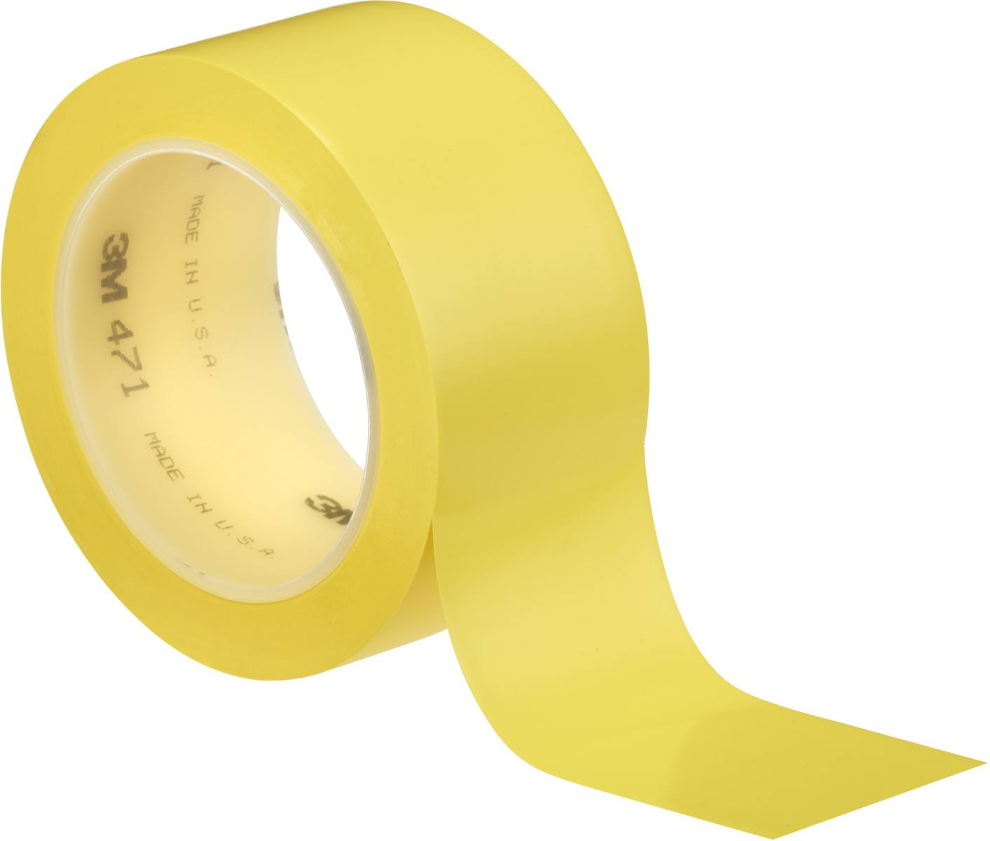 3M Weich-PVC-Klebeband 471 F, gelb, 50 mm x 33 m, 0,13 mm, Einzeln praktisch verpackt