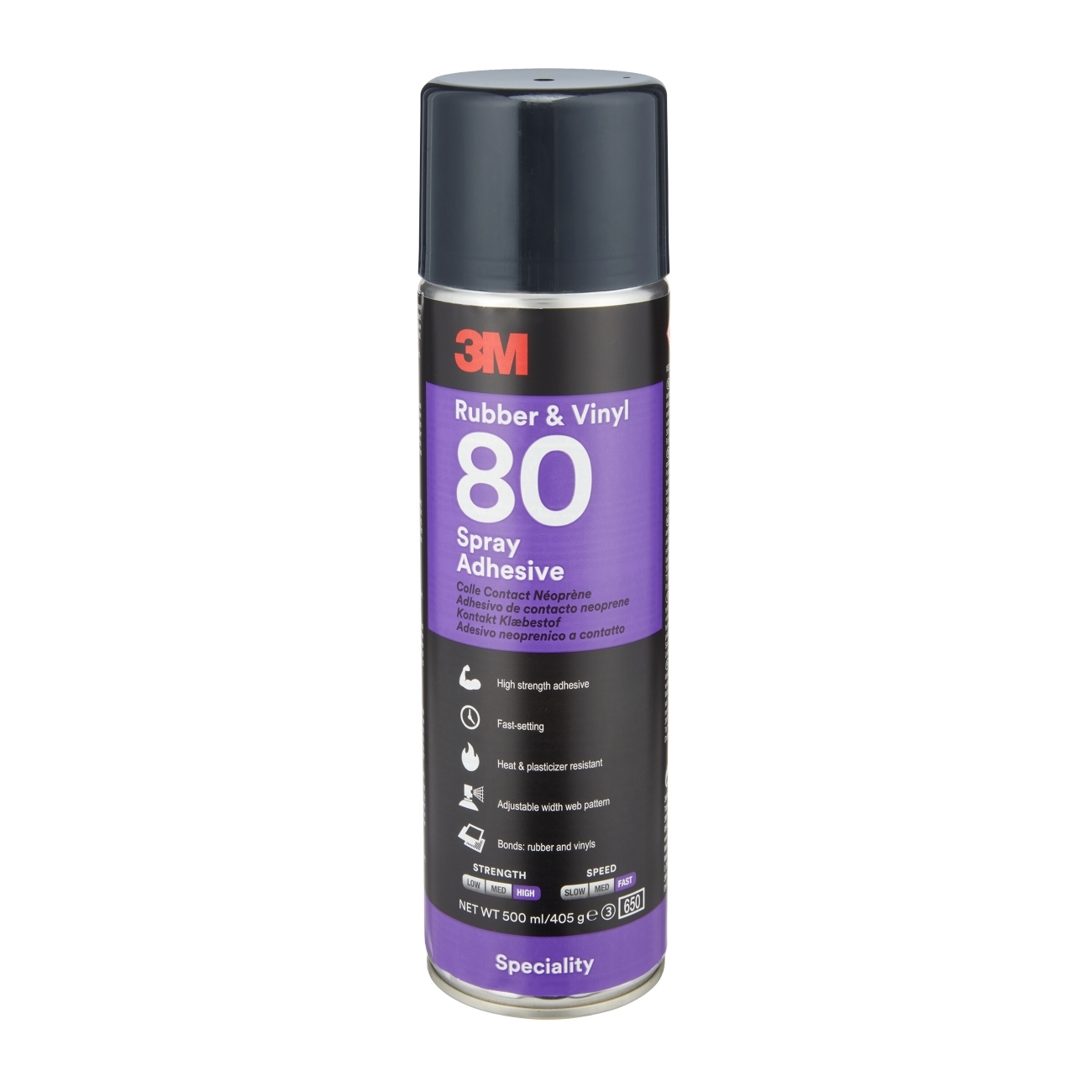 3M Scotch-Weld adhesivo en spray a base de elastómeros sintéticos 80, amarillo, 500 ml
