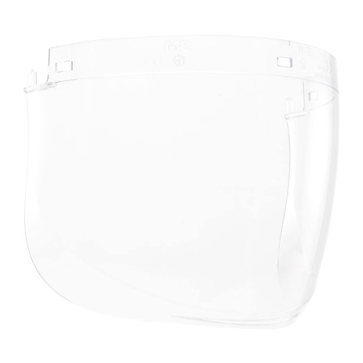 3M 5F-11 clear visor polycarbonate clear extremely impact-resistant thickness: 1.5mm, weight: 138g available separately: V5 holder for 3M safety helmets