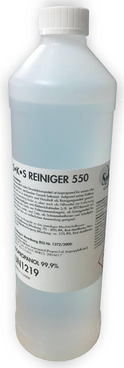 S•K•S 550 Reiniger Isopropanol 99,9% 1Liter