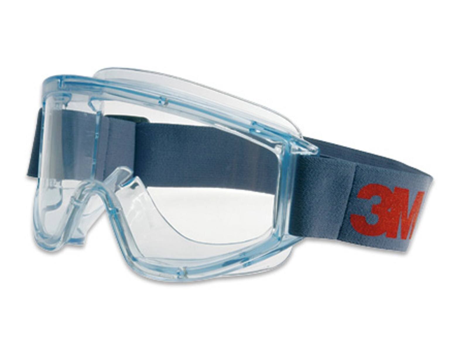 3M 2890A Vollsichtbrille, Acetat Beschichtung, AS/AF/UV, PC, mit Belüftungsschlitz, verstellbare Gelenke