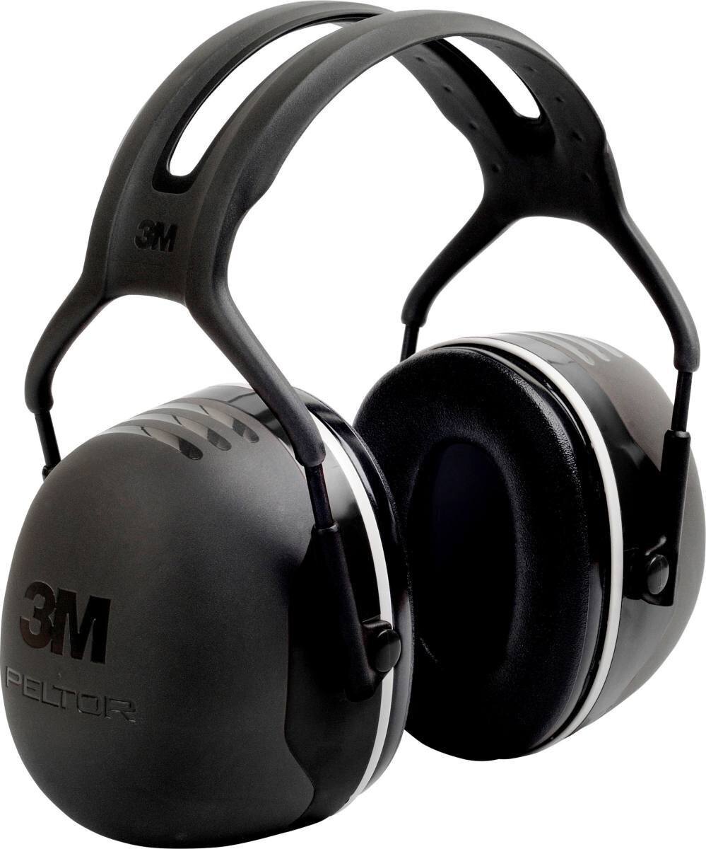 3M Peltor -kuulokkeet, X5A-päähine, musta, SNR = 37 dB.