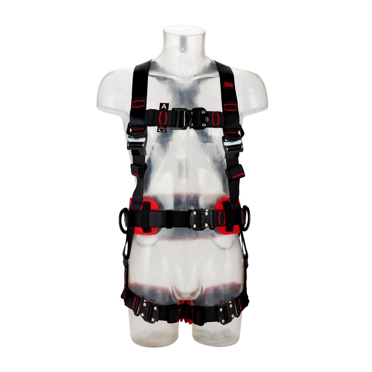 3M PROTECTA Full body harness - chest and rear fall arrest eyelets, comfort harness with side attachment points, tool loops, automatic buckles, chest and rear fall indicators, belt end depot, label protection with labelling field... , M/L