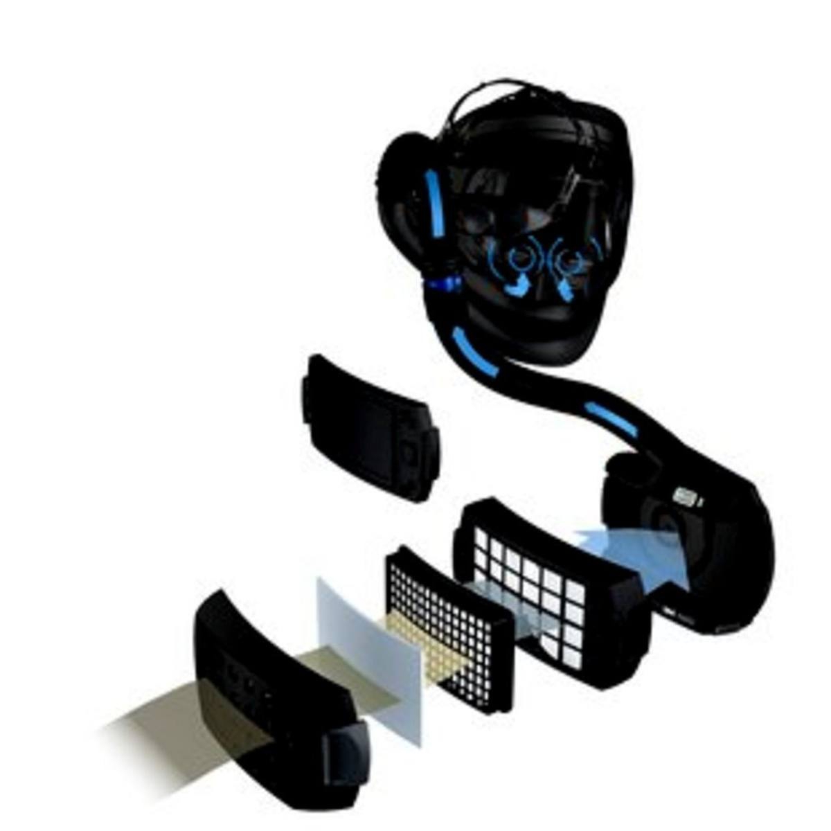 3M Speedglas Versaflo Premium-Leichthaube S655 Starterpaket, inkl. Kopfhalterung Halsabdichtung mit Adflo Gebläse-Atemschutz mit Luftschlauch QRS, Adapter, Luftmengenmesser, Vorfilter, Funkensperre, Partikelfilter, Lithium-Ionen-Akku und Ladegerät