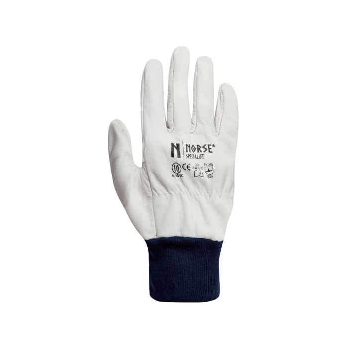 NORSE Specialist glove made of goatskin with elastic rib edge size 8