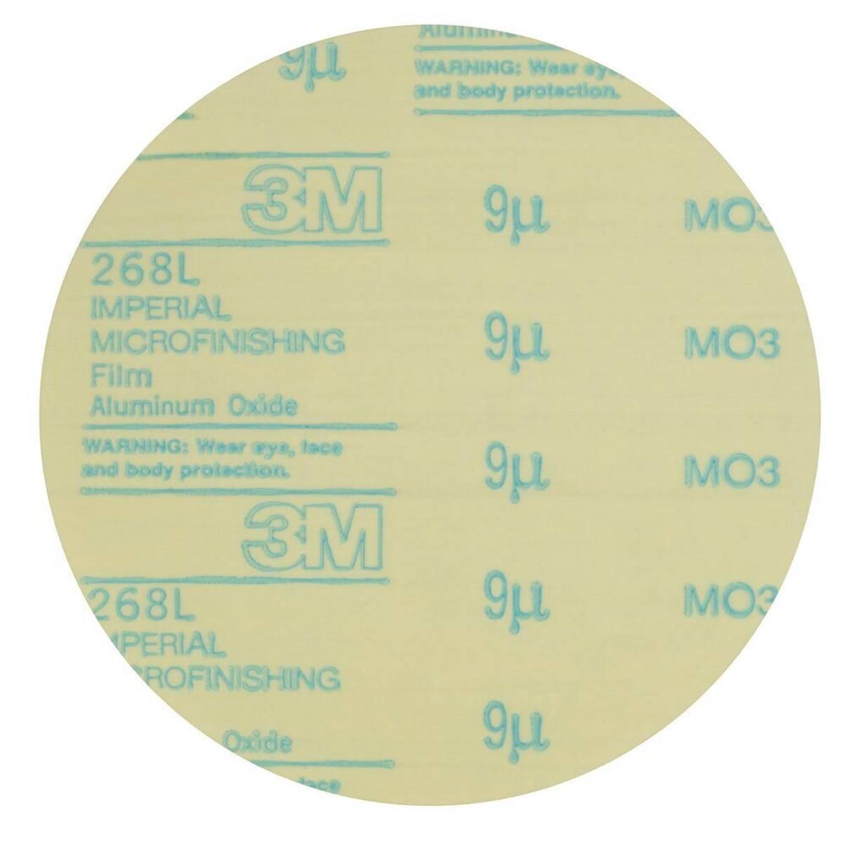 3M Stikit Selbstklebende Microfinishing Filmscheibe 268L, 36,5 mm, 9 Micron, auf Rolle 1.000Stück #13444
