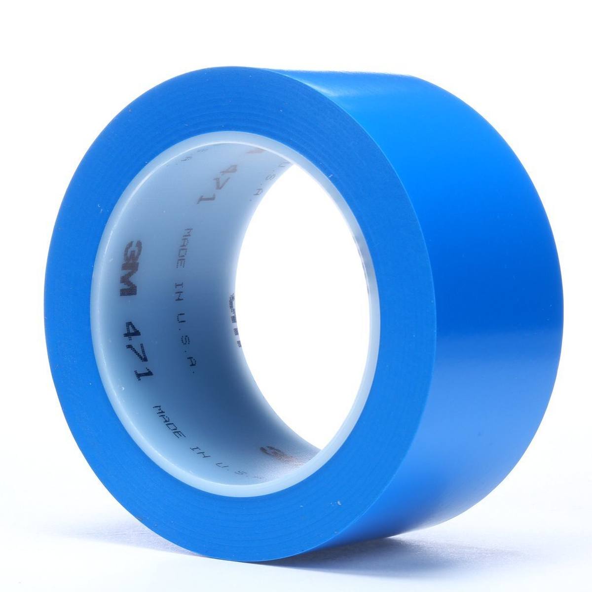 3M Weich-PVC-Klebeband 471 F, blau, 50 mm x 33 m, 0,13 mm, Einzeln praktisch verpackt
