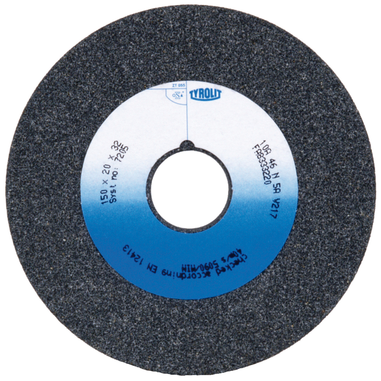 TYROLIT conventional ceramic grinding wheels DxDxH 250x32x51 For unalloyed and low-alloy steels, shape: 1, Art. 737812