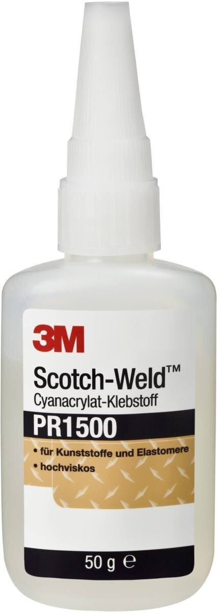 3M Scotch-Weld Adhesivo de cianoacrilato PR 1500, transparente, 50 g