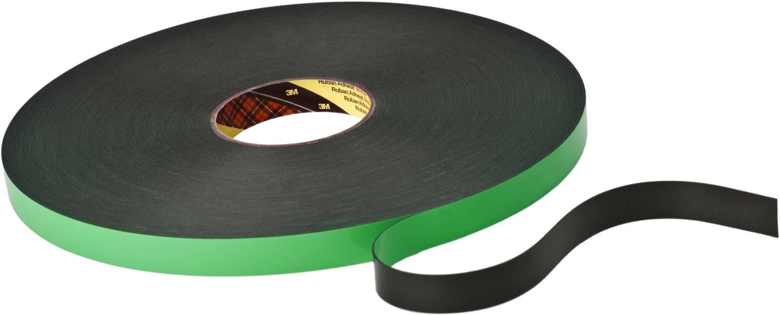 3M Double-sided PE foam adhesive tape with acrylic adhesive 9508B, black, 1500 mm x 66 m, 0.8 mm