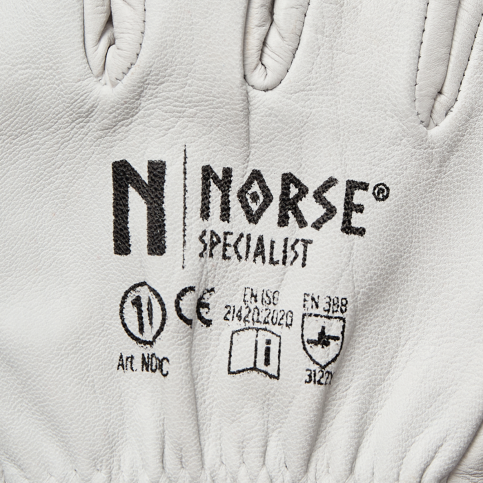 NORSE Specialist Handschuh aus Ziegenleder mit elastik ribkant Größe 9
