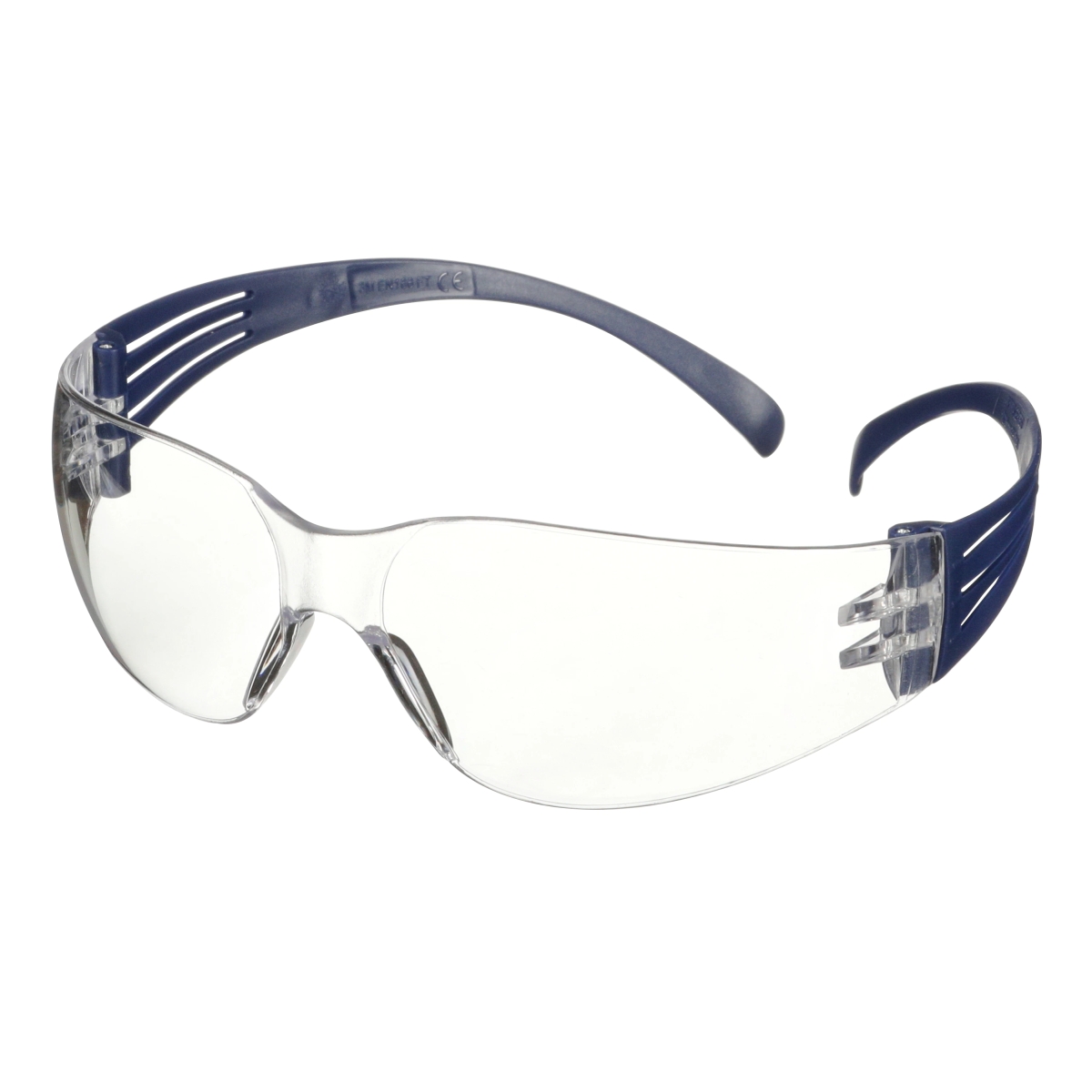 3M SecureFit 100 Schutzbrille, blaue Bügel, Antikratz-/Antibeschlag-Beschichtung, klare Scheibe, SF101AF-BLU