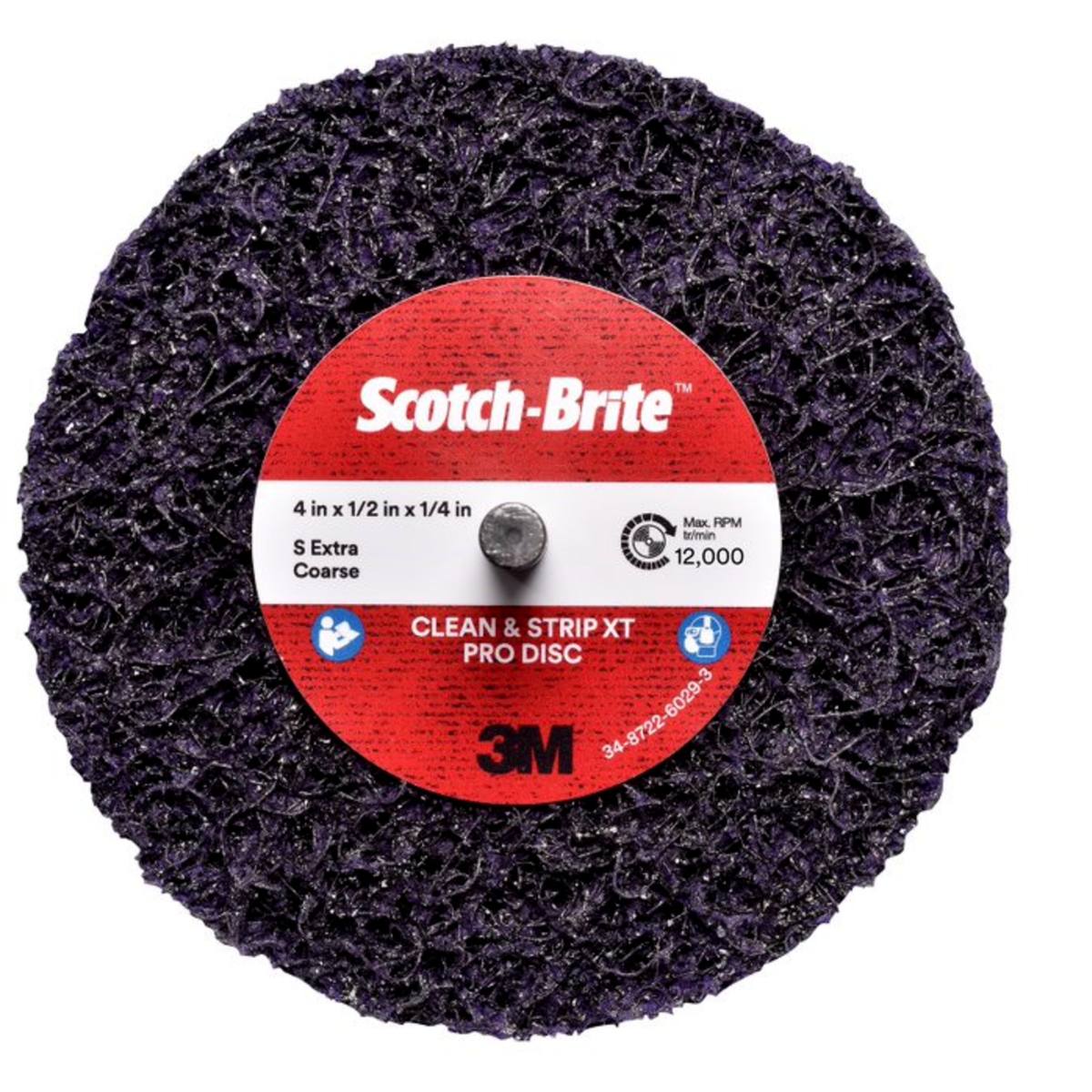 3M Scotch-Brite disco de limpieza grueso XT-ZS Pro, 150 mm, 13 mm, 8 mm, S, extra grueso