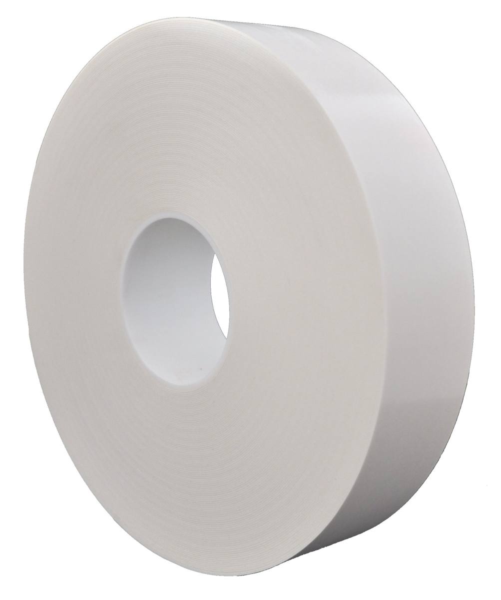 S-K-S 760 Double-sided PE foam adhesive tape with synthetic rubber adhesive, 12 mm x 50 m, 0.8 mm, white