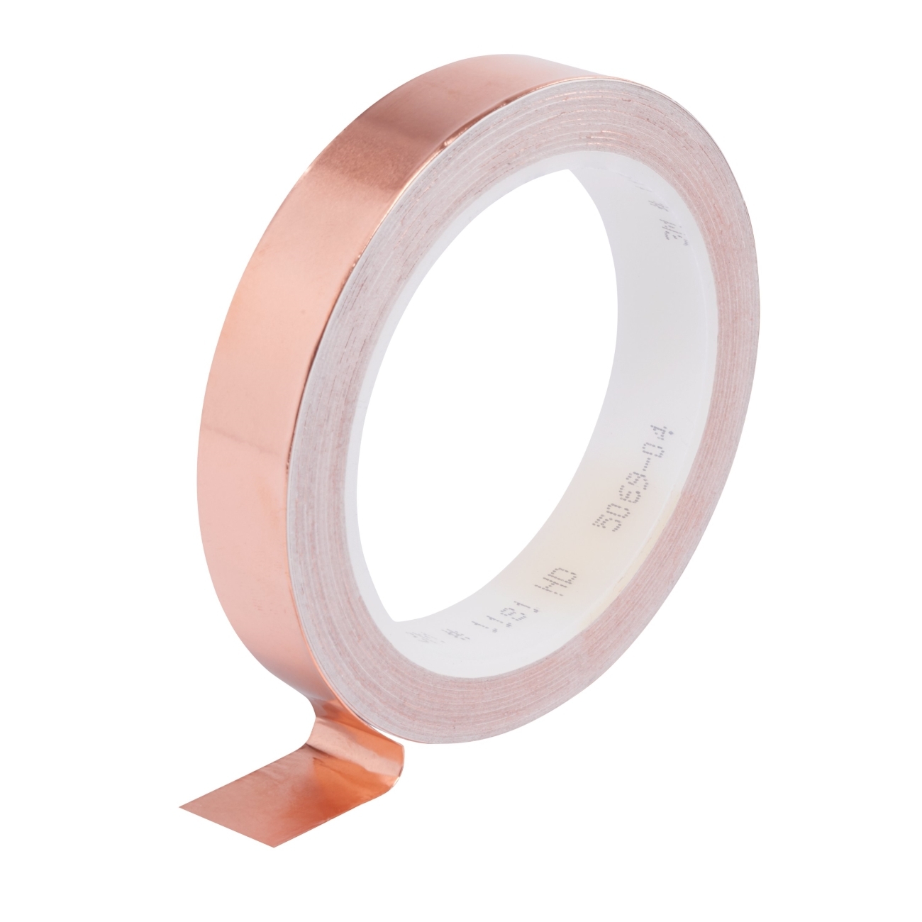 3M ET 1181 Lámina de cobre, lisa, con adhesivo conductor, cobre, 12 mm x 16,5 m x 0,07 mm