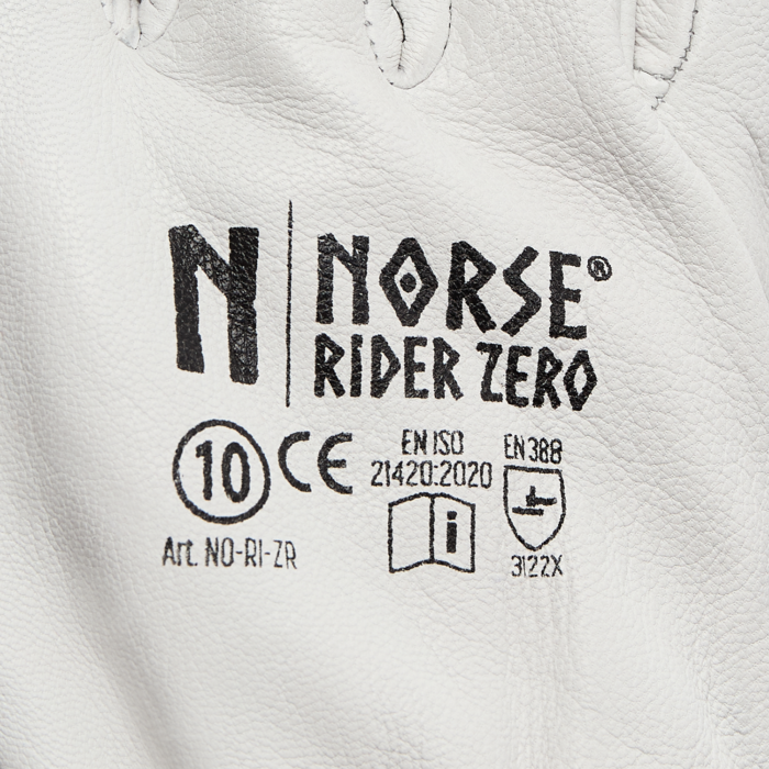 NORSE Rider Zero Gefütterter Handschuh aus Ziegenleder Größe 10