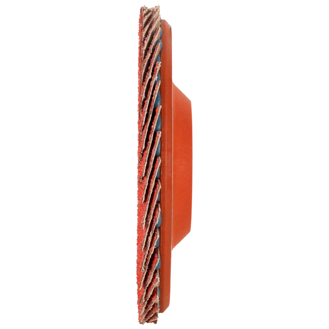 Tyrolit Rondelle éventail DxH 125x22,23 CERAMIC pour acier inoxydable, P40, forme : 28N - modèle droit (corps de support en plastique), art. 719846
