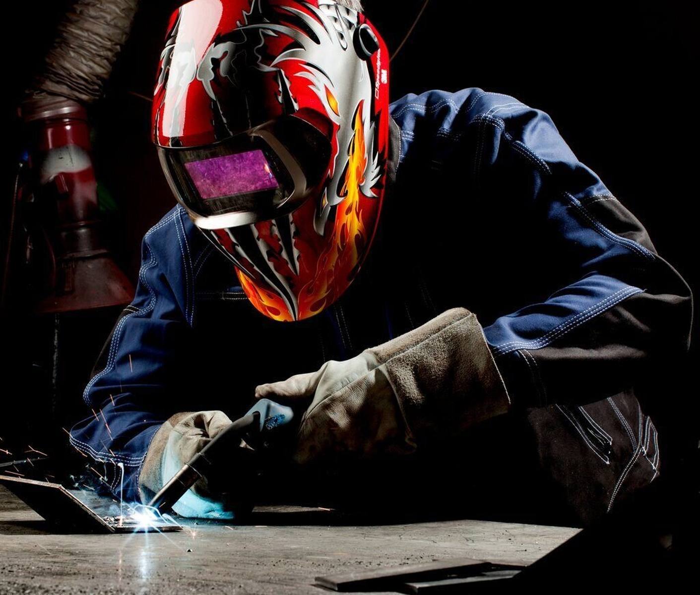 3M Speedglas 100V welding helmet Automatic welding helmet DIN 8-12 Mig "Razor Dragon" #752420