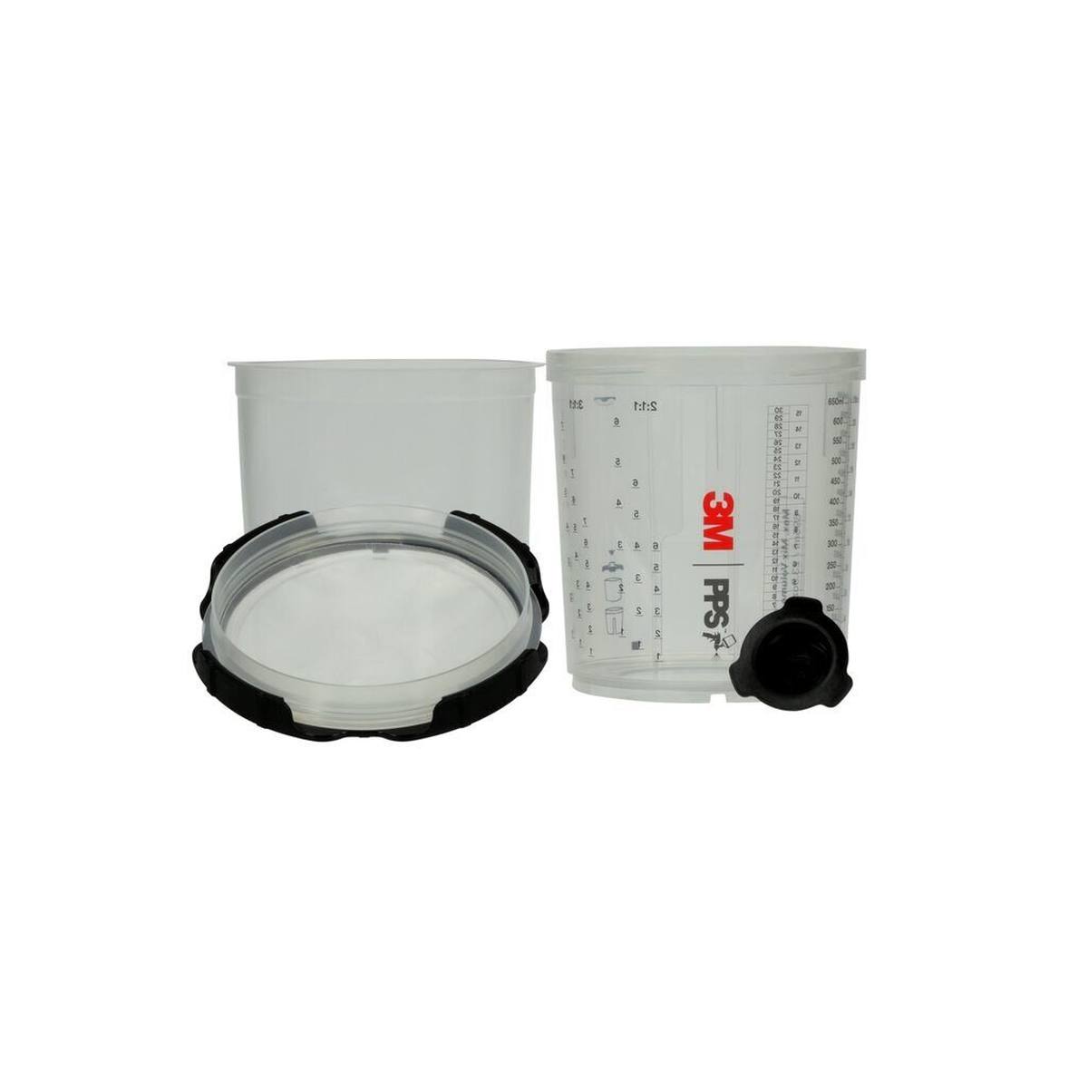 3M PPS Series 2.0 set, standard, 650 ml, 200Î¼ filter, 50 inner cups / 50 lids / 32 sealing caps / 1 outer cup 26000