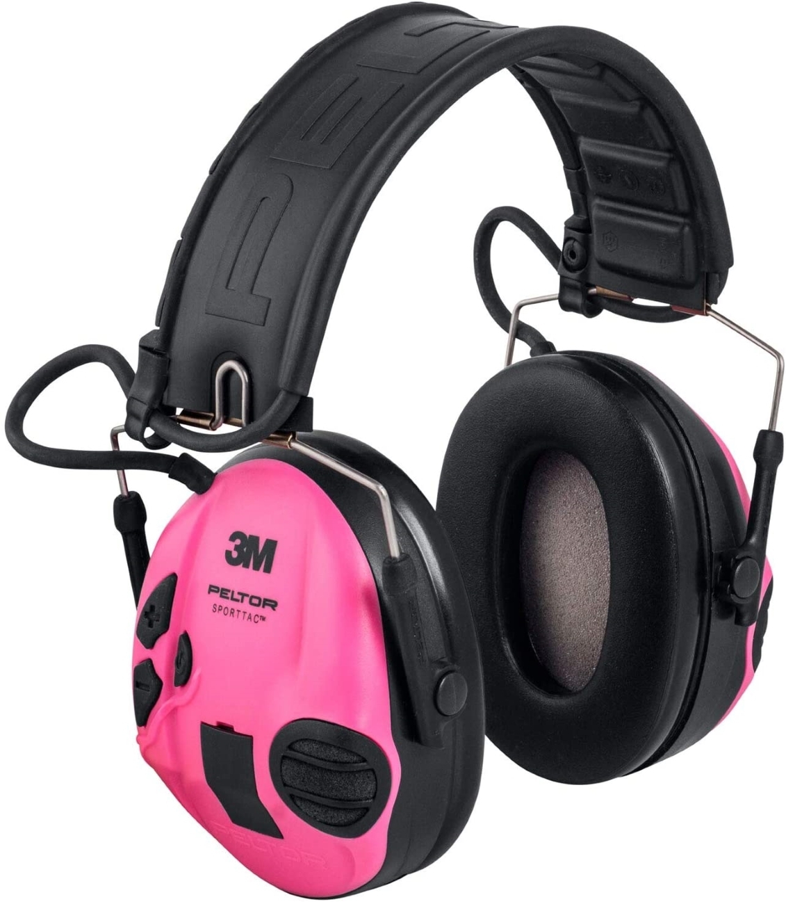 3M PELTOR SportTac, 26 dB, Pink/Green capsules, Foldable headband, MT16H210F-478-RE