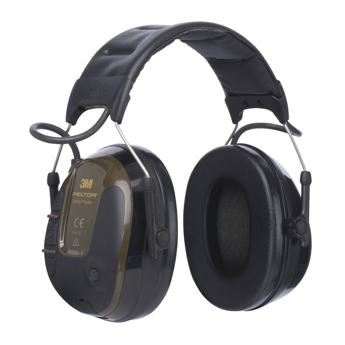3M PELTOR ProTac Hunter hearing protection headset, green, headband, SNR=26 dB