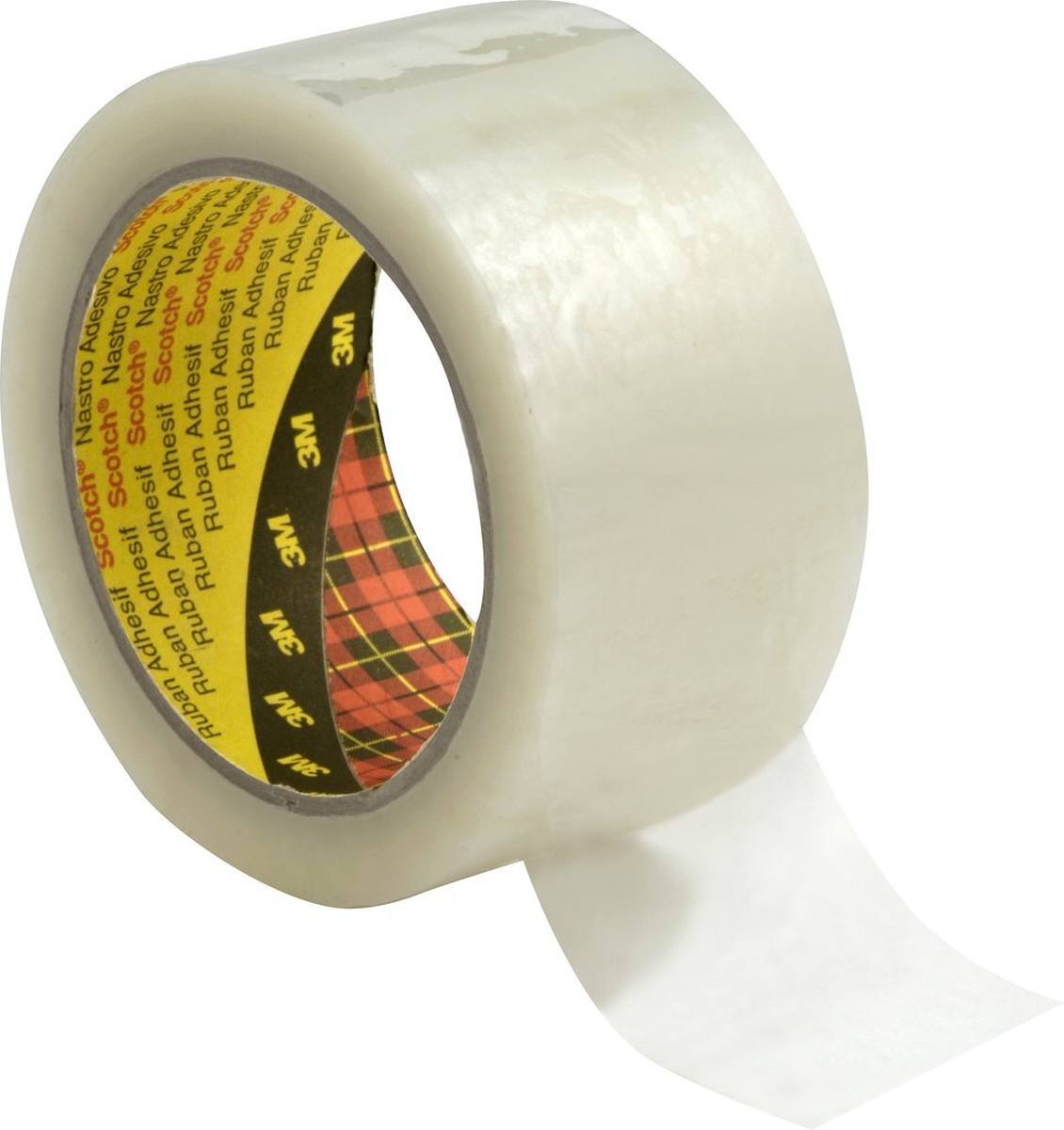 3M Scotch packaging tape 371, transparent, 75 mm x 66 m, 0.048 mm