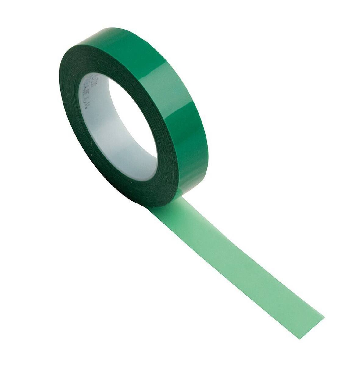 Cinta adhesiva 3M 851 de poliéster para altas temperaturas, verde, 19 mm x 66 m, 101,6 µm