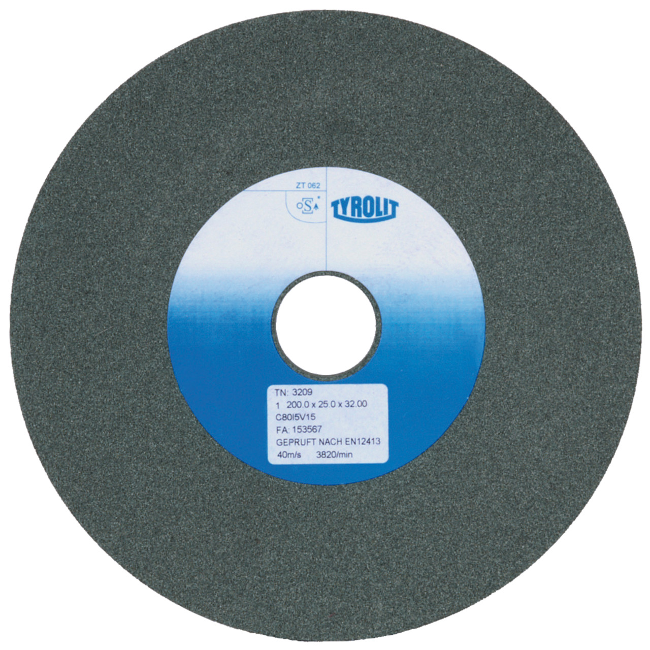 Tyrolit Rotary dressing DxDxH 250x12x51 Dressing discs for diamond and CBN grinding wheels, shape: 1, Art. 413027