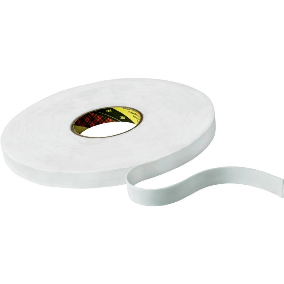 Nastro adesivo 3M in schiuma PE con adesivo in gomma-resina 9528, bianco, 12 mm x 66 m, 0,8 mm