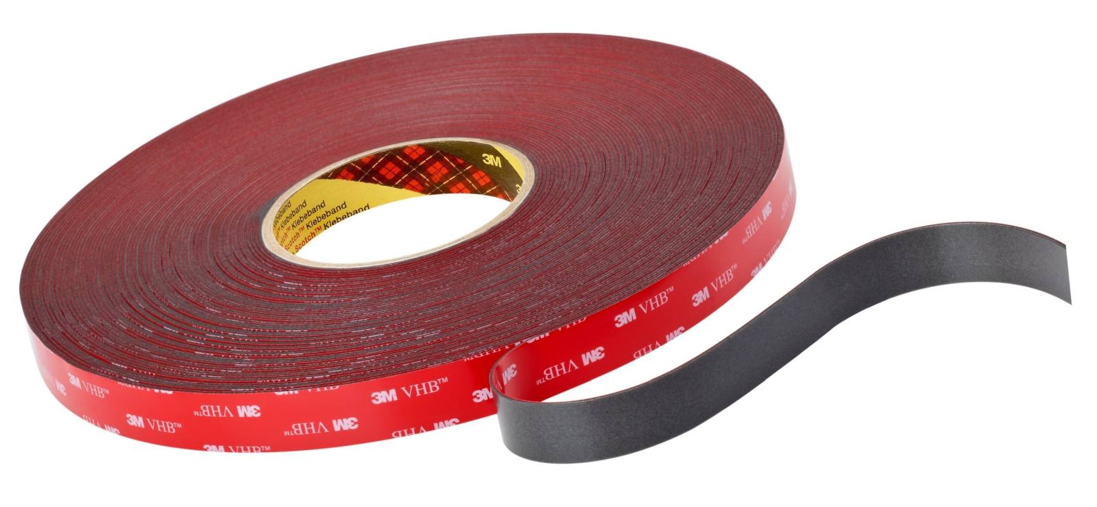 3M VHB adhesive tape 4646F, gray, 9 mm x 66 m, 0.6 mm