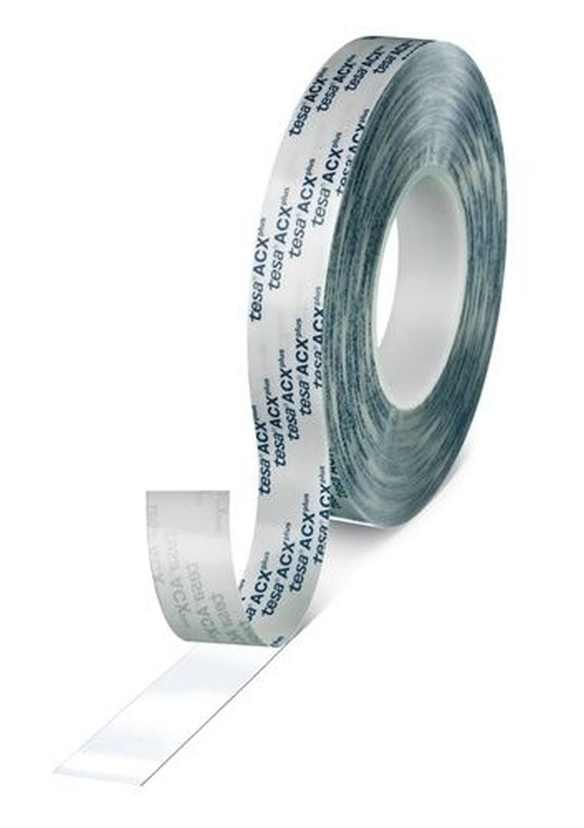 tesa ACXplus 7054 High Transparency, 12mmx25m, 0,5mm, transparent, weißer Papierliner