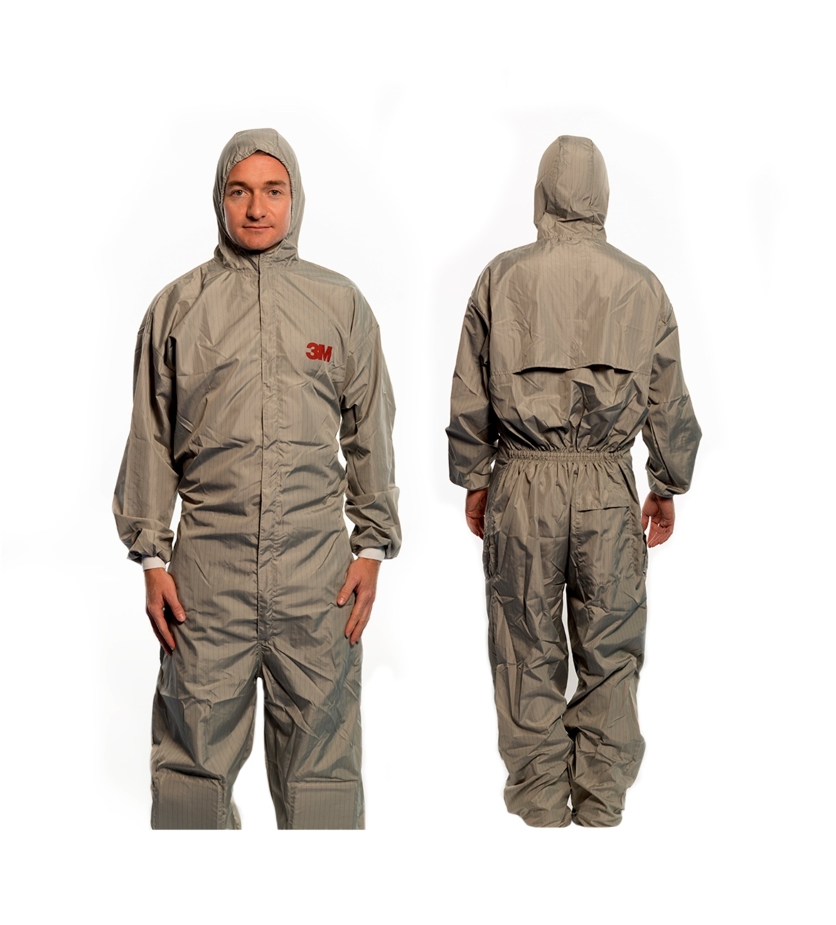 3M 51851 Protective suit, gray, type 6, size 2XL, material polyester material with carbon fiber threads running vertically over the fabric, reusable protective suit