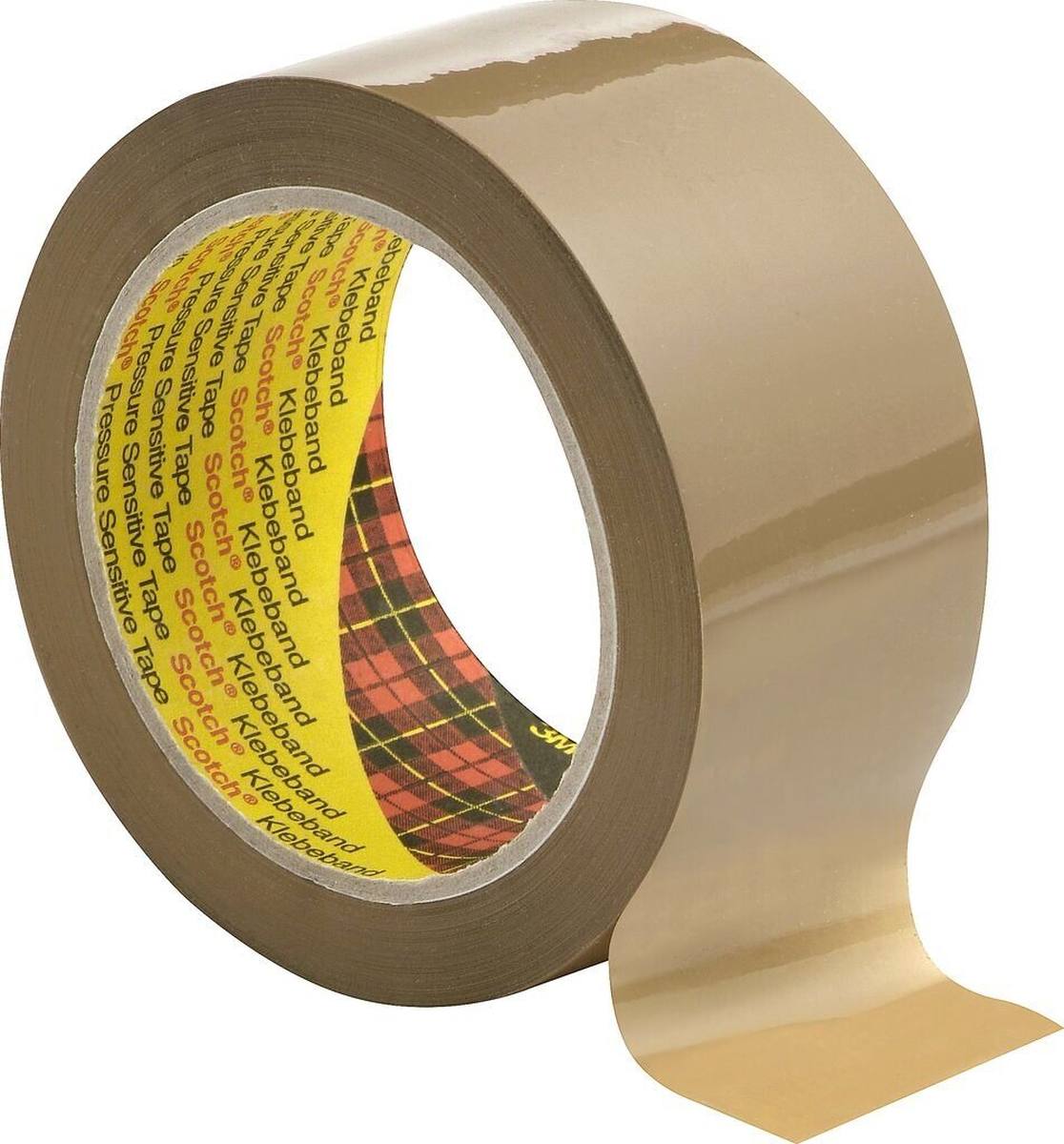 3M Scotch packaging tape 3707, brown, 50 mm x 66 m, 0.055 mm