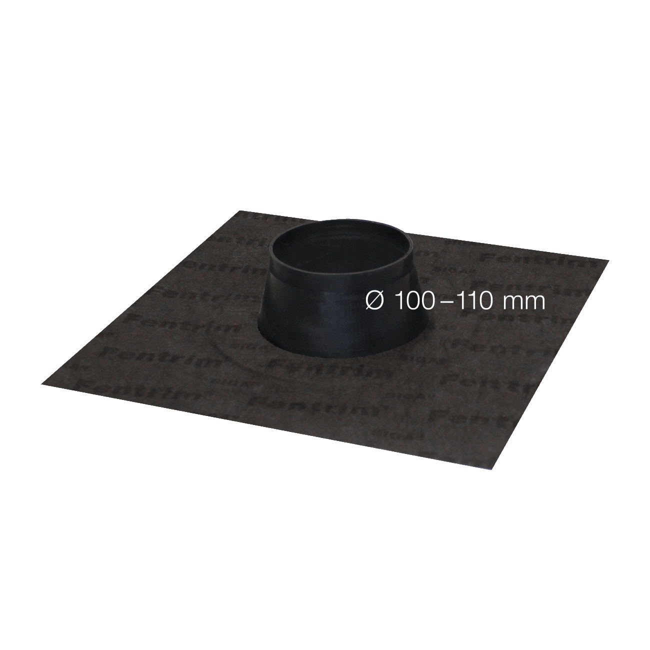SIGA Fentrim Manschette schwarz Durchmesser 100-110mmm, für Rohrdurchdringung