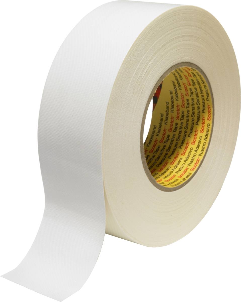 3M 389 Fabric tape, 50 mm x 50 m, white