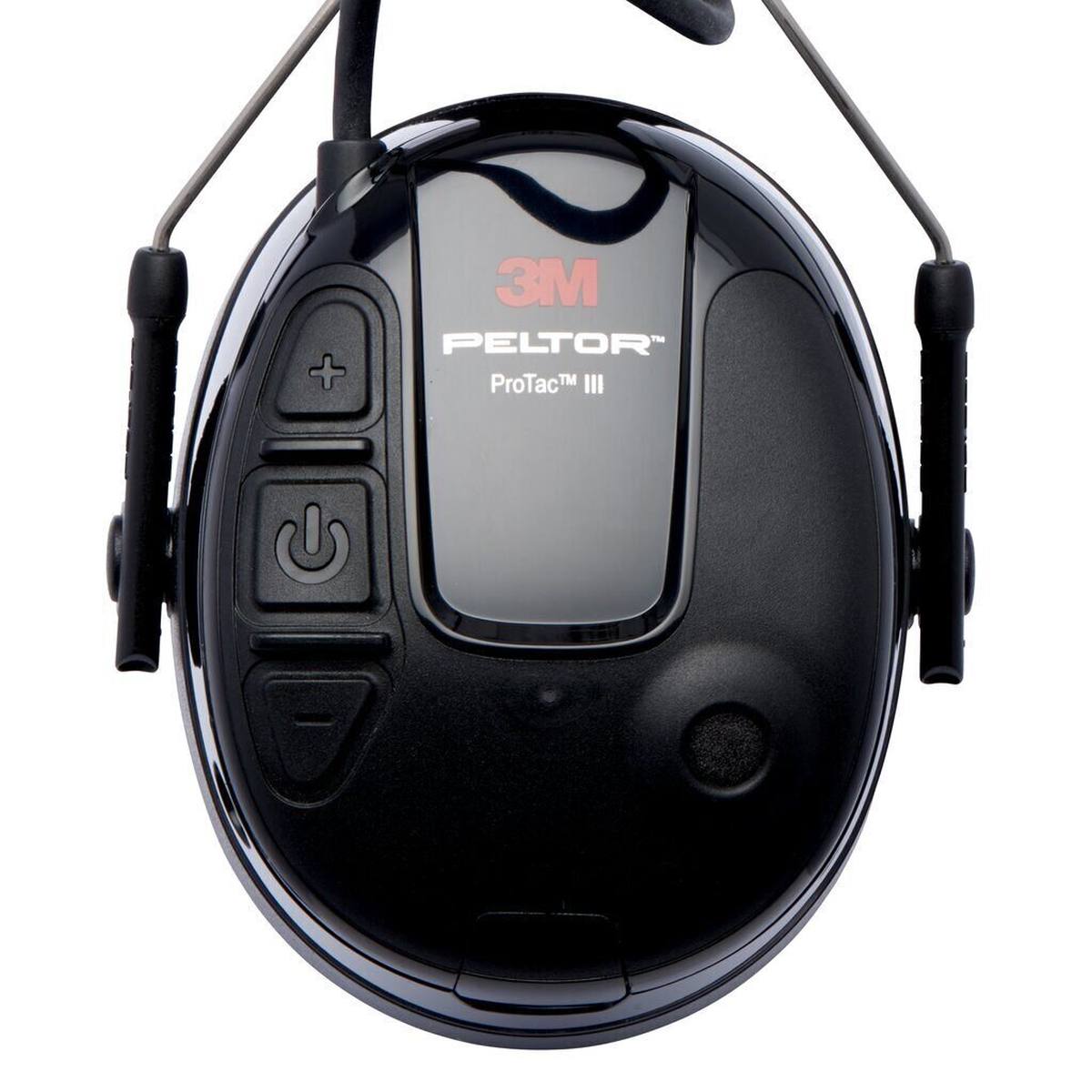 3M PELTOR ProTac III hearing protection headset, black, headband, SNR=32 dB, black