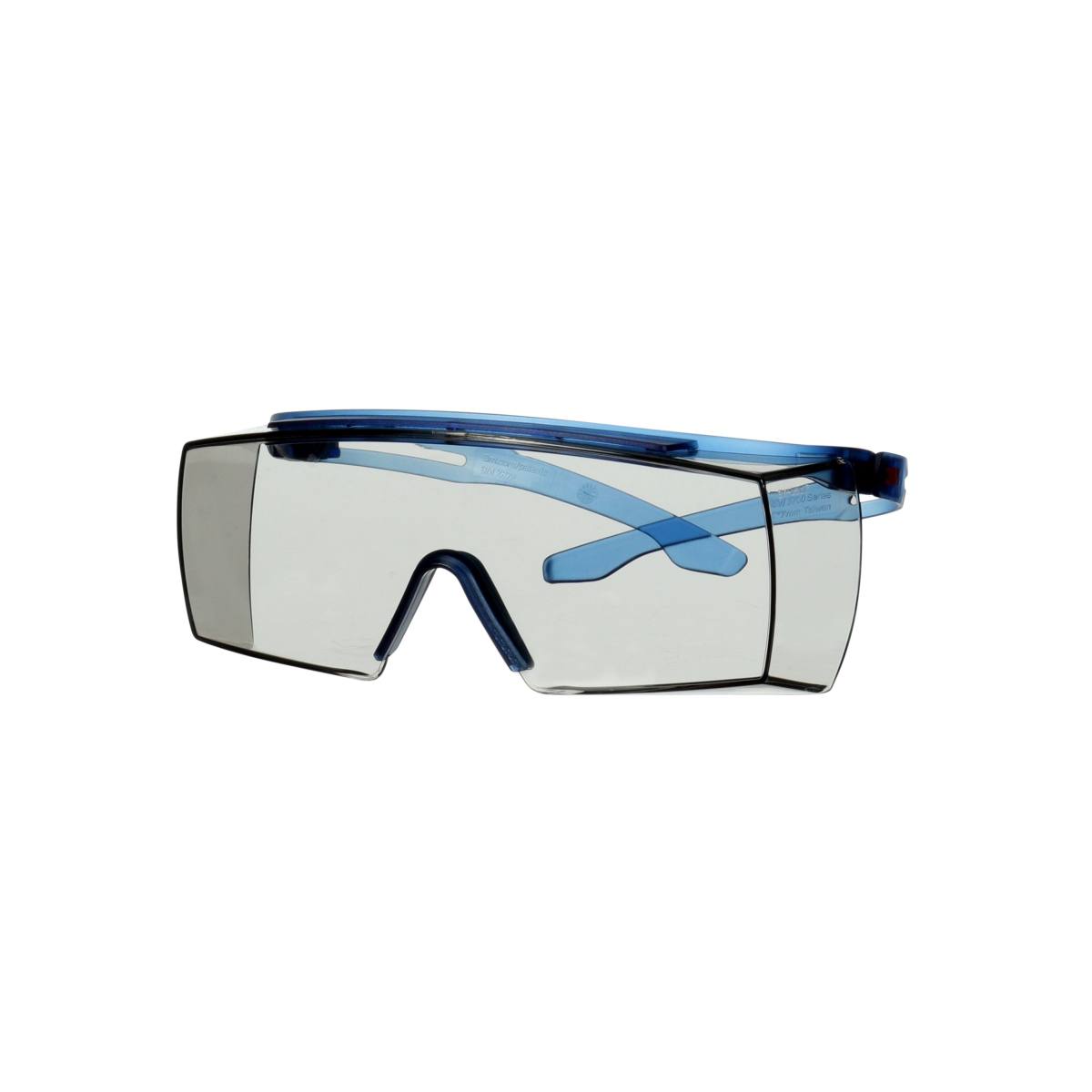 3M SecureFit 3700 sur-lunettes, branches bleues, revêtement anti-buée Scotchgard (K&amp;N), écran gris pour l'intérieur/extérieur, SF3707SGAF-BLU-EU
