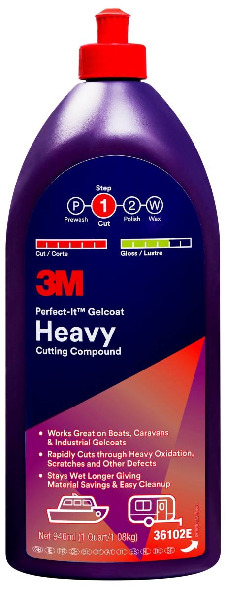 3M Perfect-It Gelcoat Heavy Cutting Compound, 1,08 kg, 946 ml, 36102E